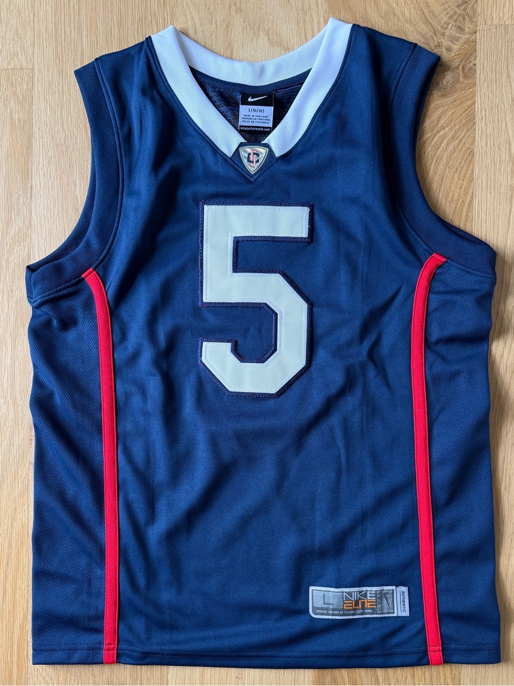 NIKE Elite 🏀 UCONN #5 Paige Bueckers Basketball Girls ⛹️‍♀️ Huskies Jersey